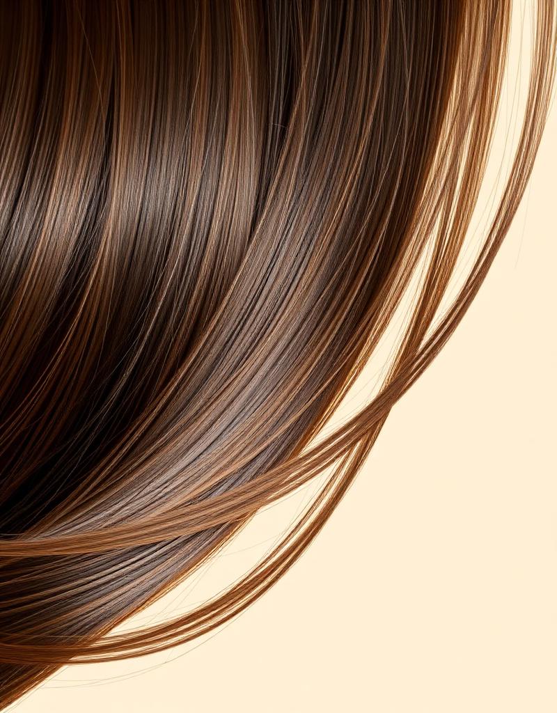 Silky smooth keratin treated hair strands